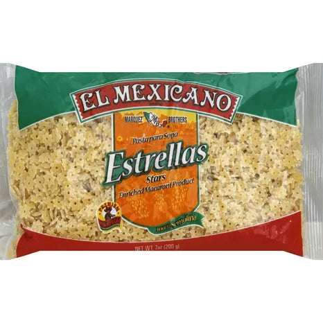 EL MEXICANO (Pack of 40) El Mexicano Pasta Stars Authentic Mexican Natural Pasta 7 Oz