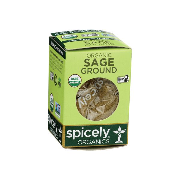 SPICELY ORGANIC (Pack of 24) Spicely Organics Organic Sage Ground 0.3 Oz