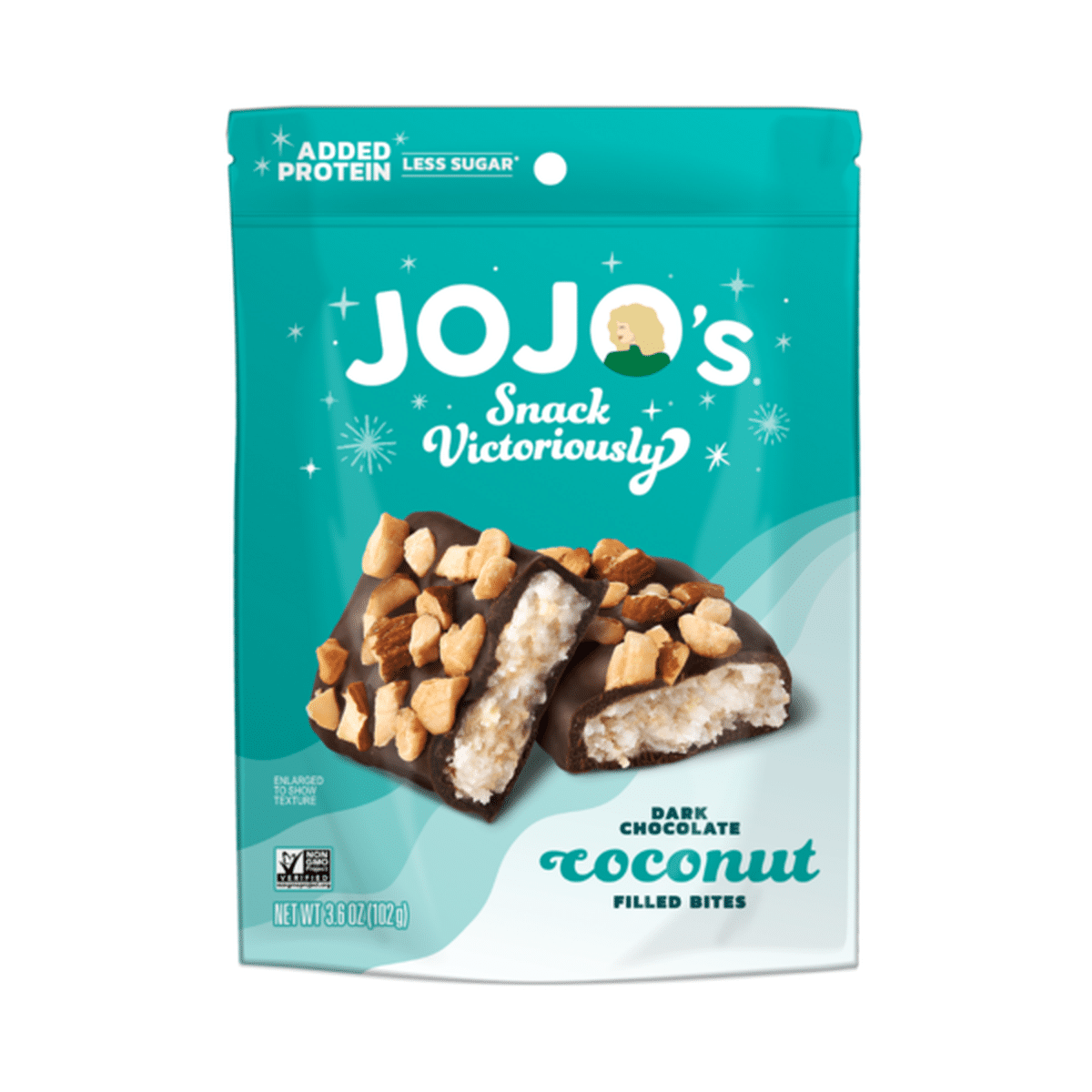 Jojo's Chocolate Bites Chocolate Dark Coconut