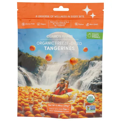 Claros Farm Tangerine Freeze Dried