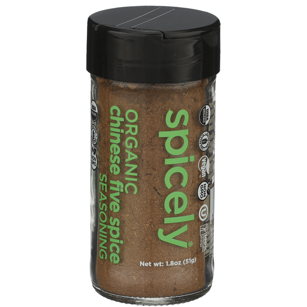 SPICELY ORGANIC (Pack of 9) Spicely Organics Chinese Five Spice Jar Seasoning Blend 1.8 Oz