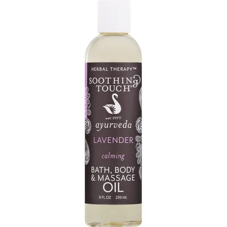SOOTHING TOUCH (Pack of 8) Soothing Touch Lavender Oil Bath Body Massage Oil 8 Fl Oz