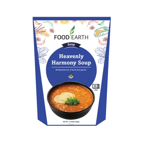 FOOD EARTH (Pack of 18) Food Earth Soup Honey Lentil Quinoa Natural Indian Style 10.58 Oz
