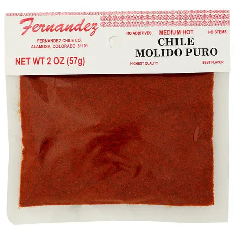 FERNANDEZ (Pack of 36) Fernandez Chile Molido Puro Ground Chile Powder Authentic Mexi 2 Oz
