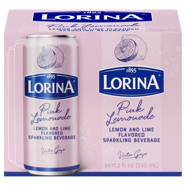 Lorina Beverage Sparkling Pink Lemonade Can