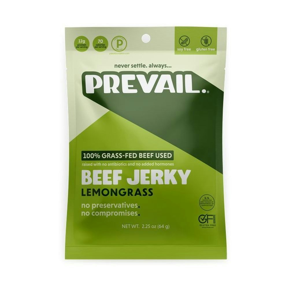 Prevail Lemongrass Beef Jerky - 2.25 Ounce (Pack of 8)