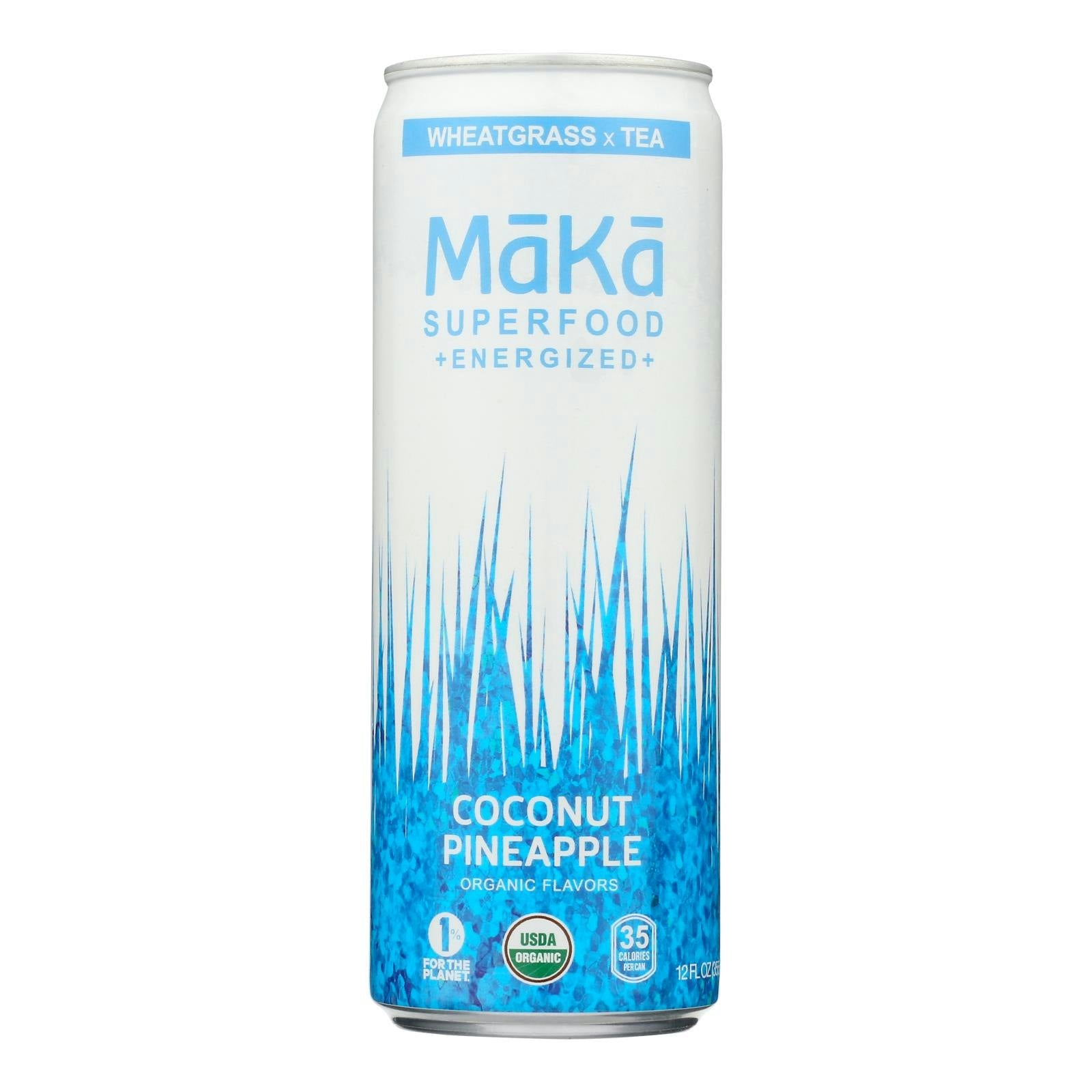 Maka - White grapes Coconut Pineapple Energized Organic - 12 Fl oz (Pack of 12)