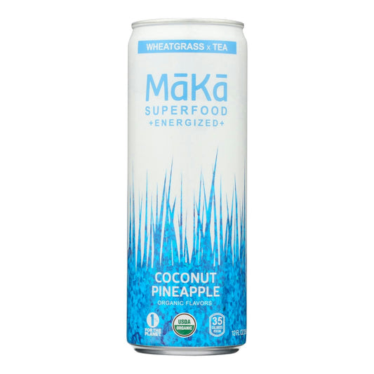 Maka - White grapes Coconut Pineapple Energized Organic - 12 Fl oz (Pack of 12)