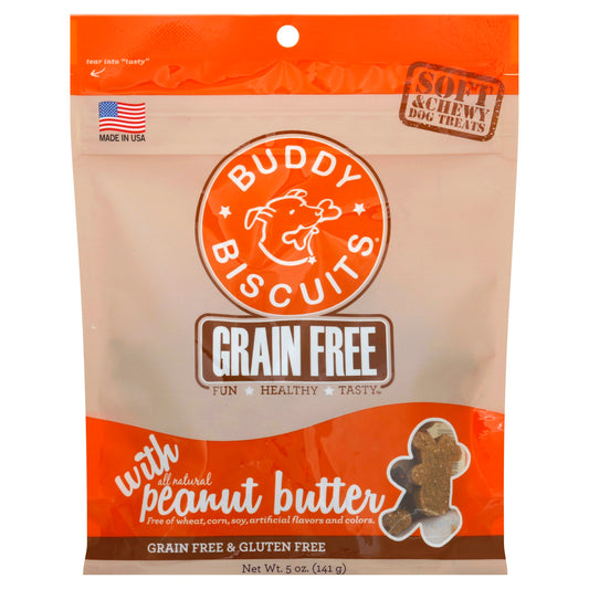 Buddy Biscuits Dog Biscuits Gluten Free Peanut Butter 5 Oz Pack of 12