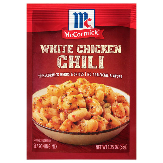 Mc Cormick Mix Chili Sea Salt White Chicken 1.25 Oz Pack of 12