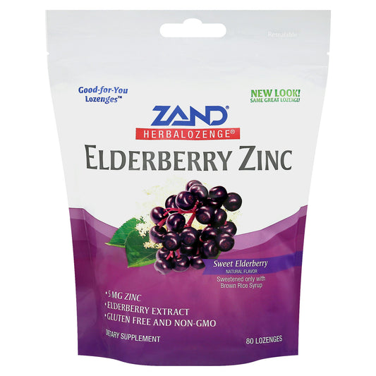 Zand Herbal Lozenge Elderberry Z 80 Pc