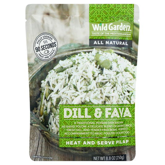 Wild Garden Rice Pilaf Dill & Fava 8.8 oz (Pack of 6)