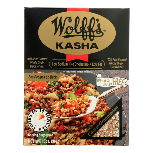 Wolffs Buckwheat Kernels Coarse Cereal - 13 oz (Pack of 6)