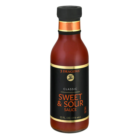 3 Dragons Sauce Sweet N Sour 12 oz (Pack of 6)