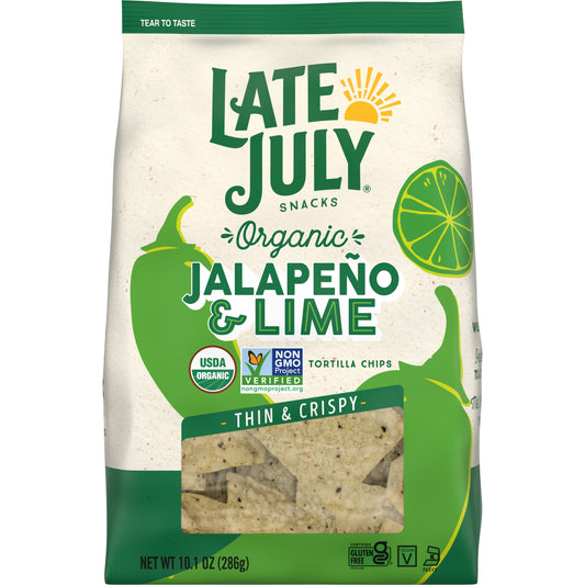 Late July Chip Tort Rest Style Jalapeno 10.1 oz (Pack of 9)