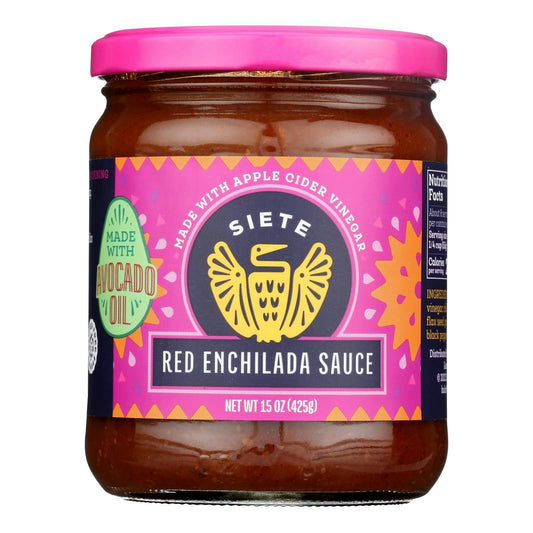 Siete - Sauce Red Enchilada 15 oz (Pack of 6)