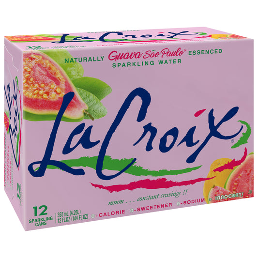 La Croix Water Sparkling Guava 144 Fo Pack of 2