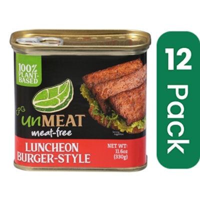 Unmeat Meat Free Lunchoen Burger 11.6 oz (Pack of 12)