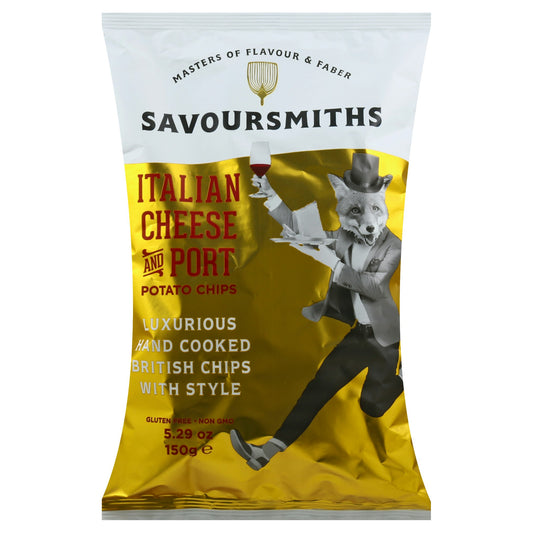 Savoursmiths Chip Italian Cheese Port 5.29 Oz Pack of 12