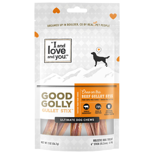 I&Love&You Dog Treats Golly Gullet Stix 2 Oz Pack of 6