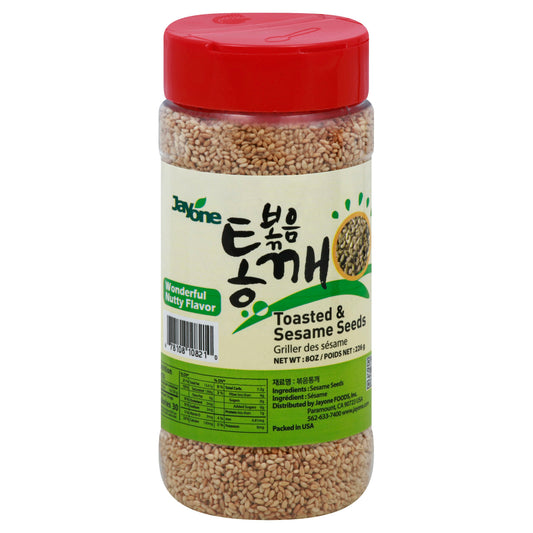 Jayone Spices Toasted Sesame Seeds 8 Oz Pack of 12