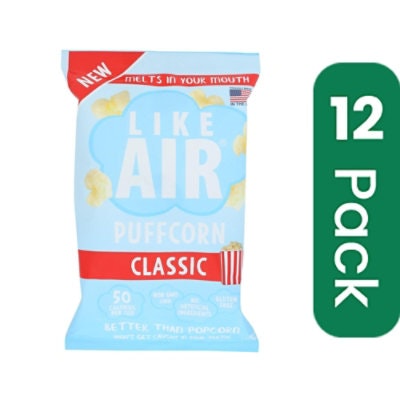 Like Air - Puffcorn Baked Butter Salt-4 Oz (Pack of 12)