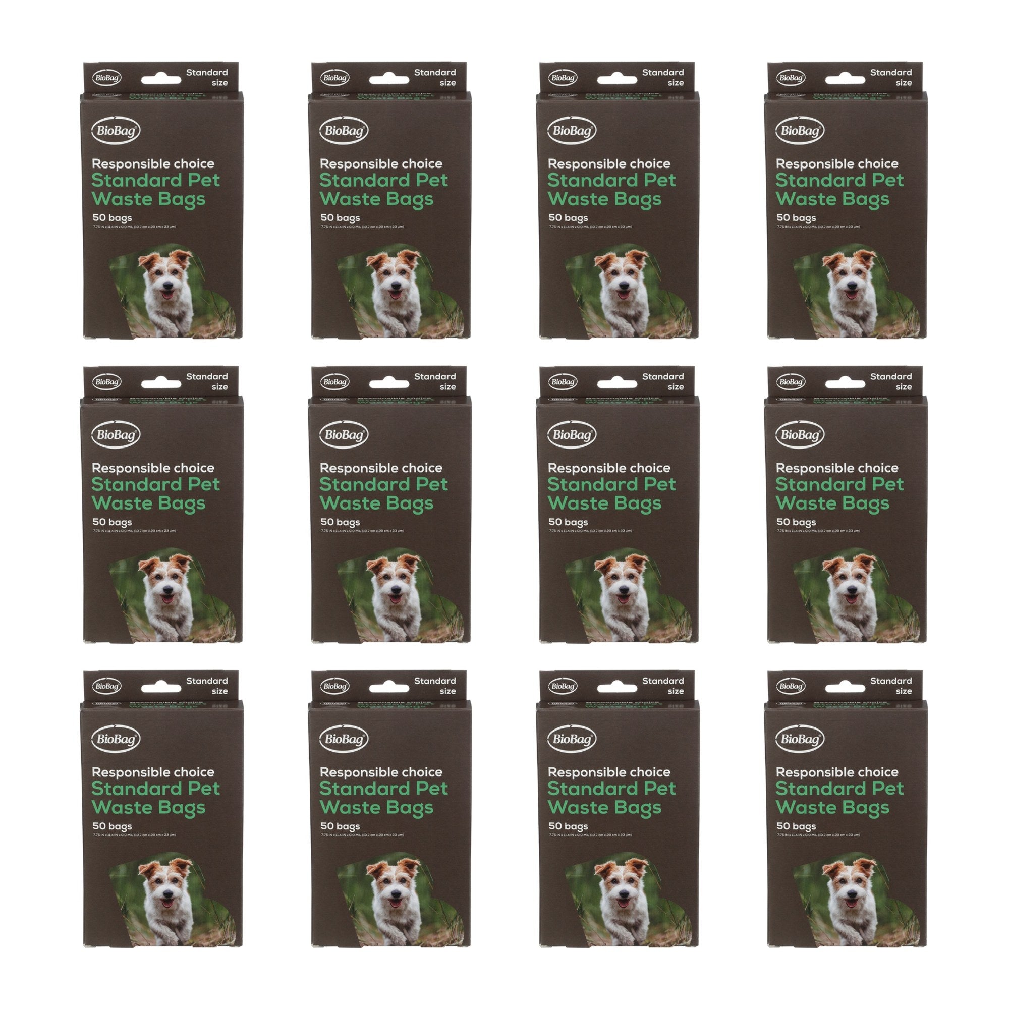 BIOBAG (Pack of 12) BioBag Dog Bag Waste 50 bag