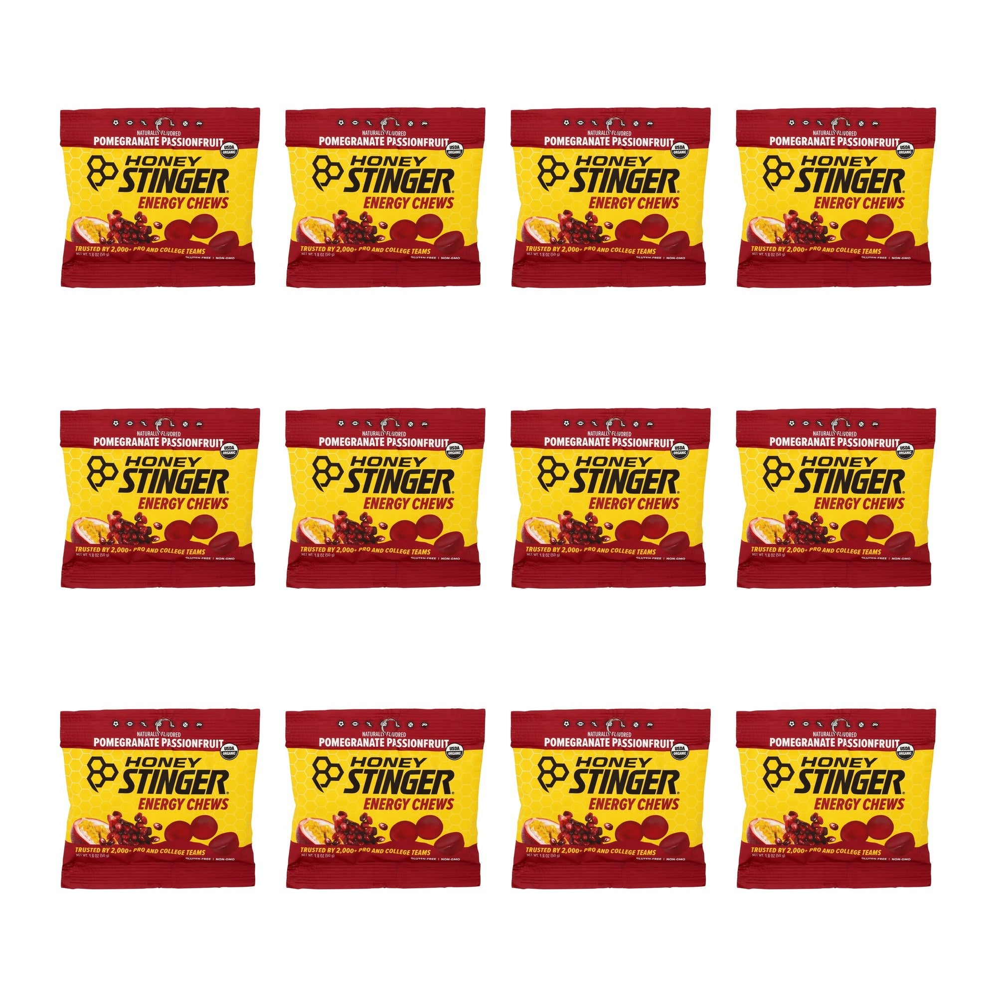 Honey Stinger Passion Fruit Prebiotic Energy Chews
