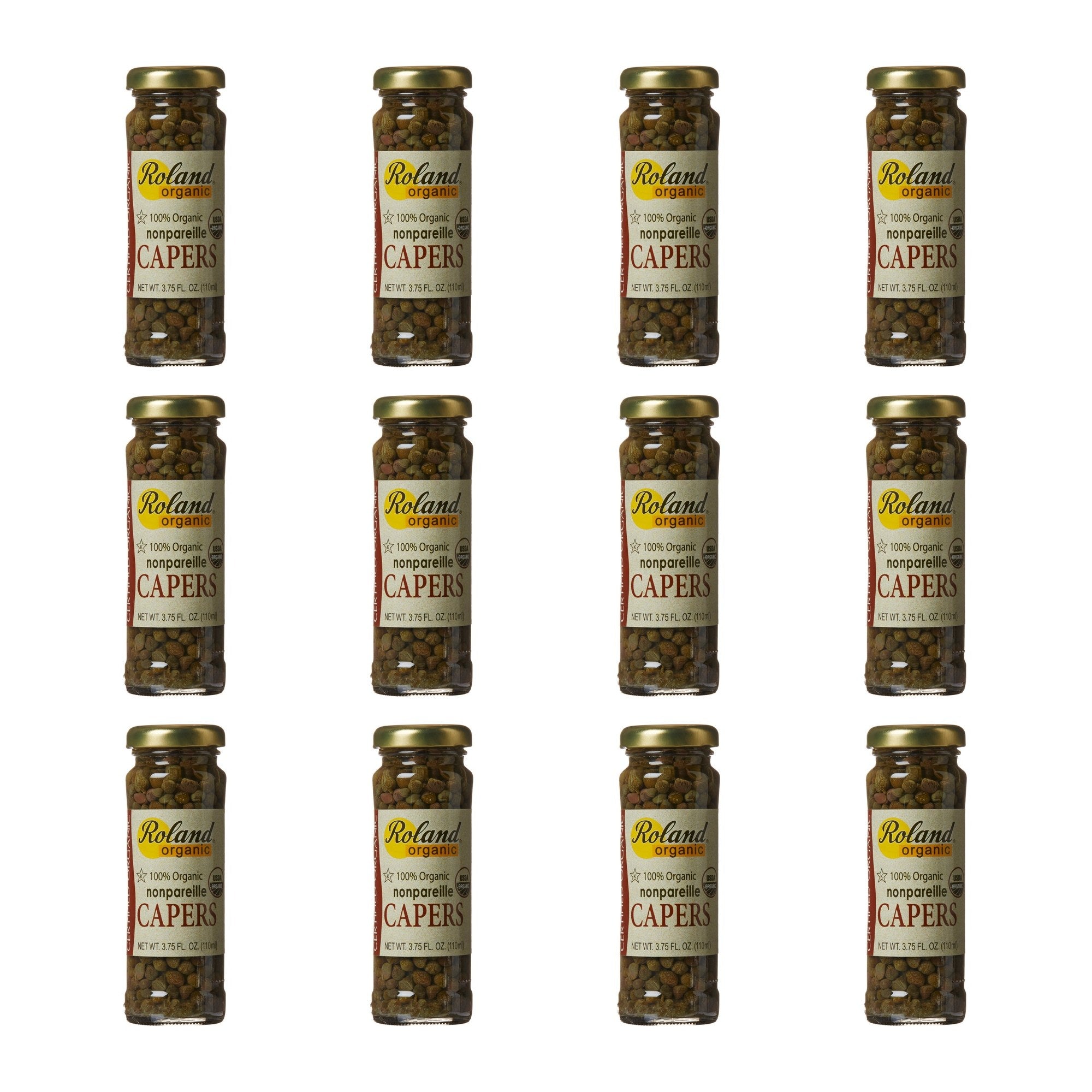 ROLAND (Pack of 12) Roland Organic Nonpareille Capers 3.75 Oz