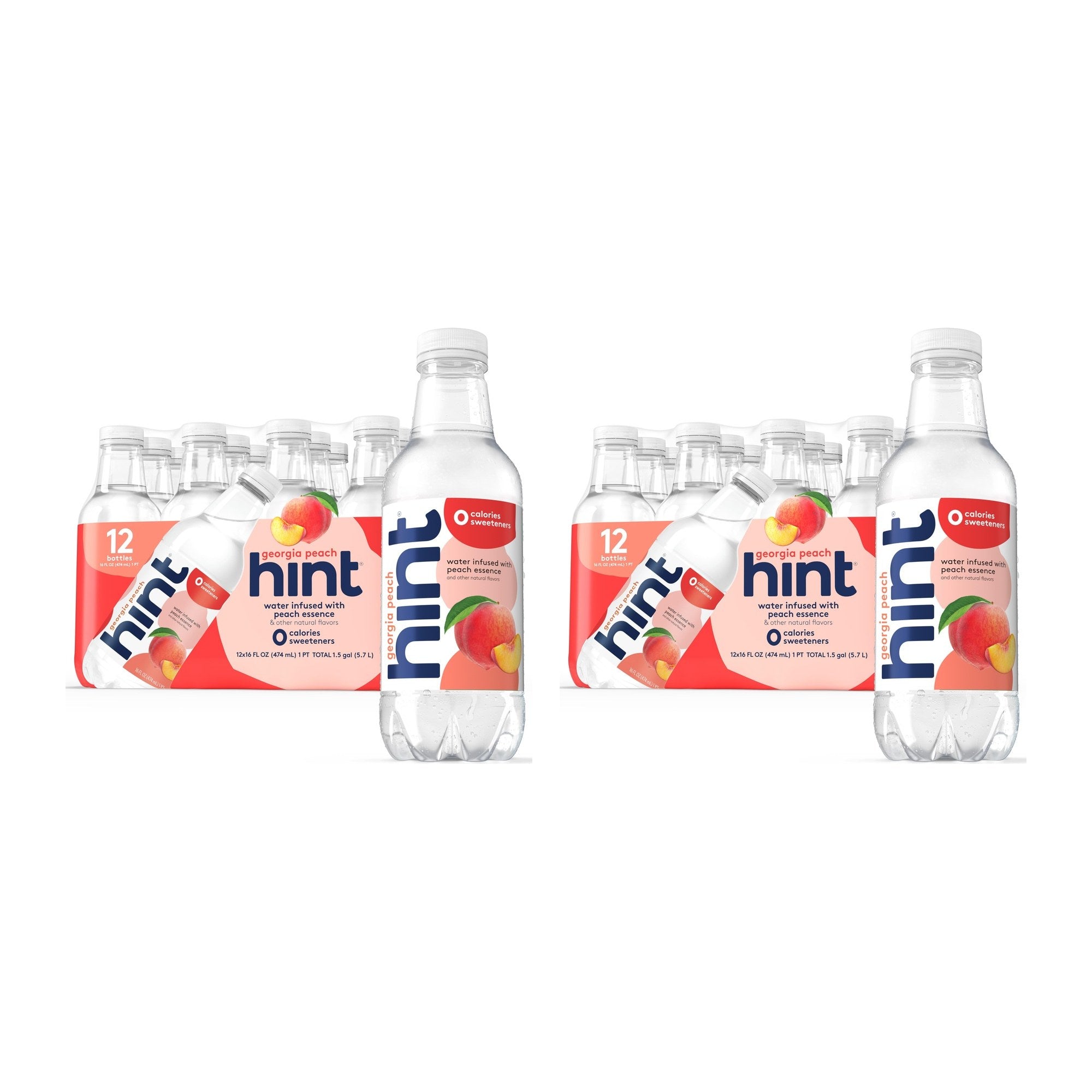 HINT (Pack of 24) Hint Water Essence Georgia Peach 16 Fl Oz