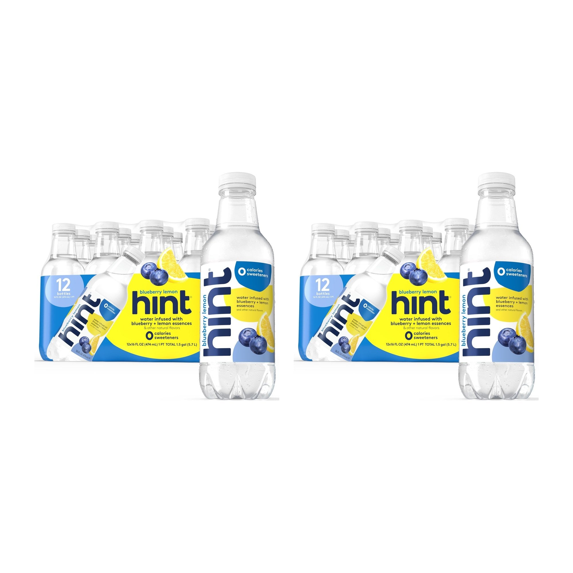 HINT (Pack of 24) Hint Water Blueberry Lemon 16 Fl Oz