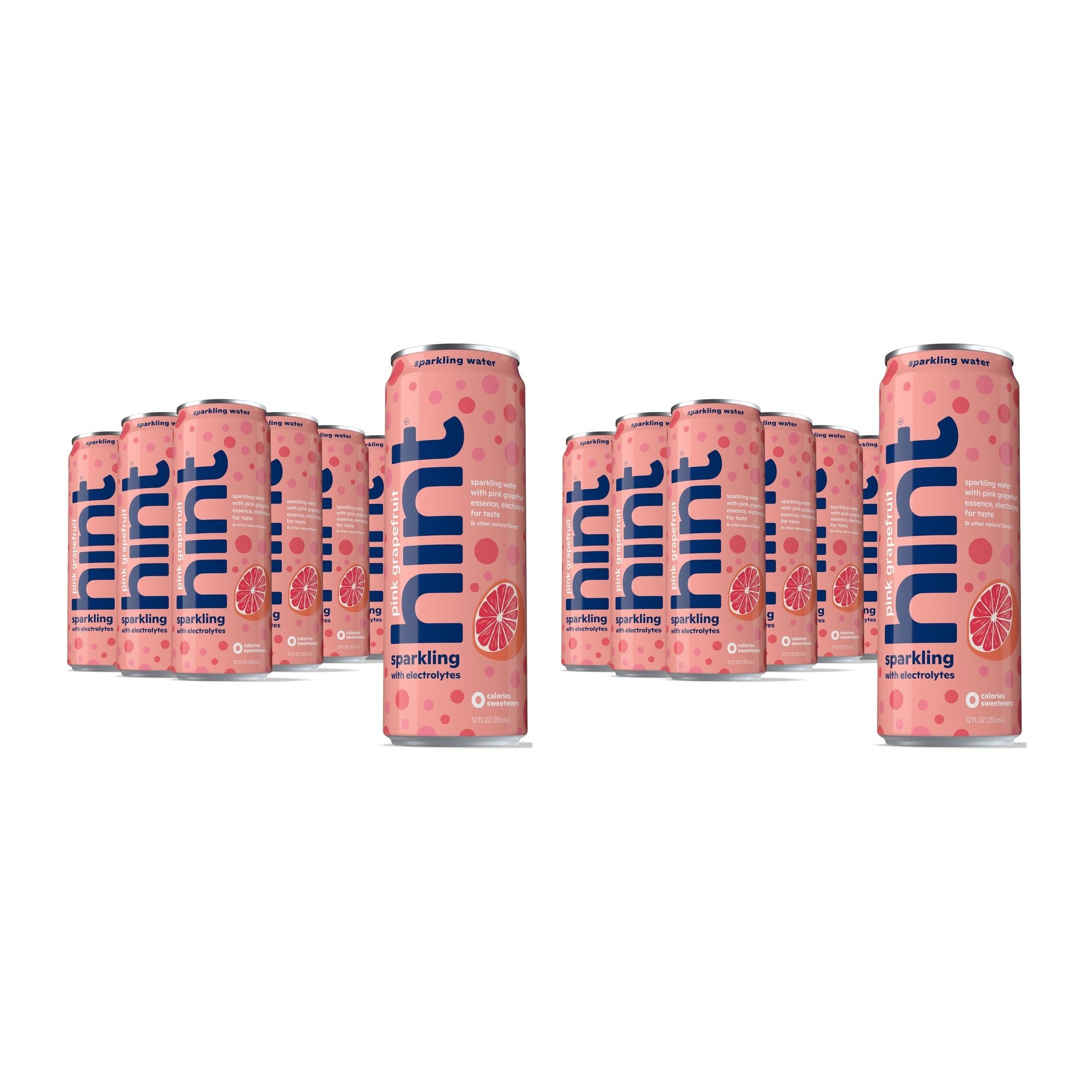 HINT (Pack of 24) Hint Water Pink Grapefruit 12 Fl Oz