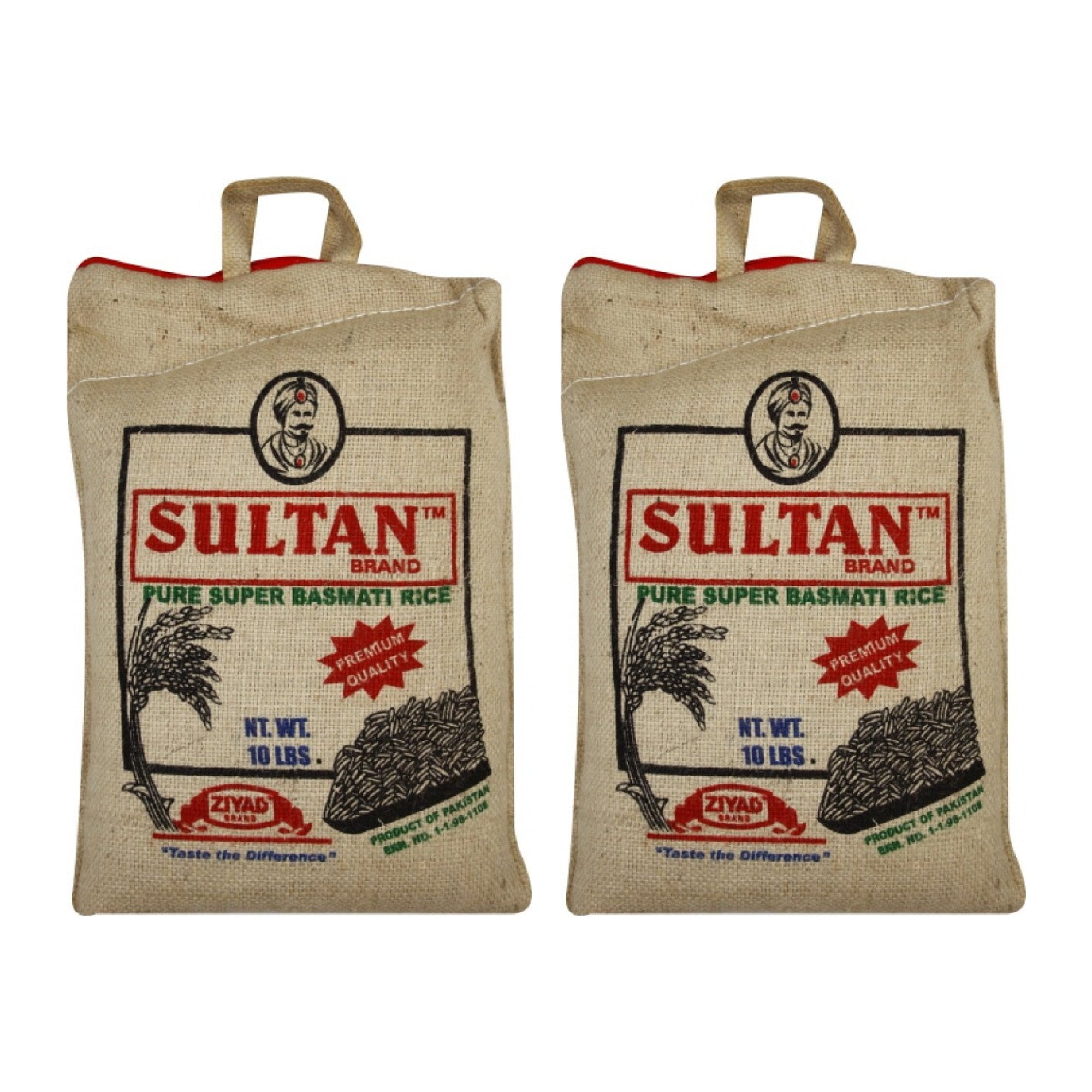 SULTAN (Pack of 2) Sultan Rice Basmati 10 Lb