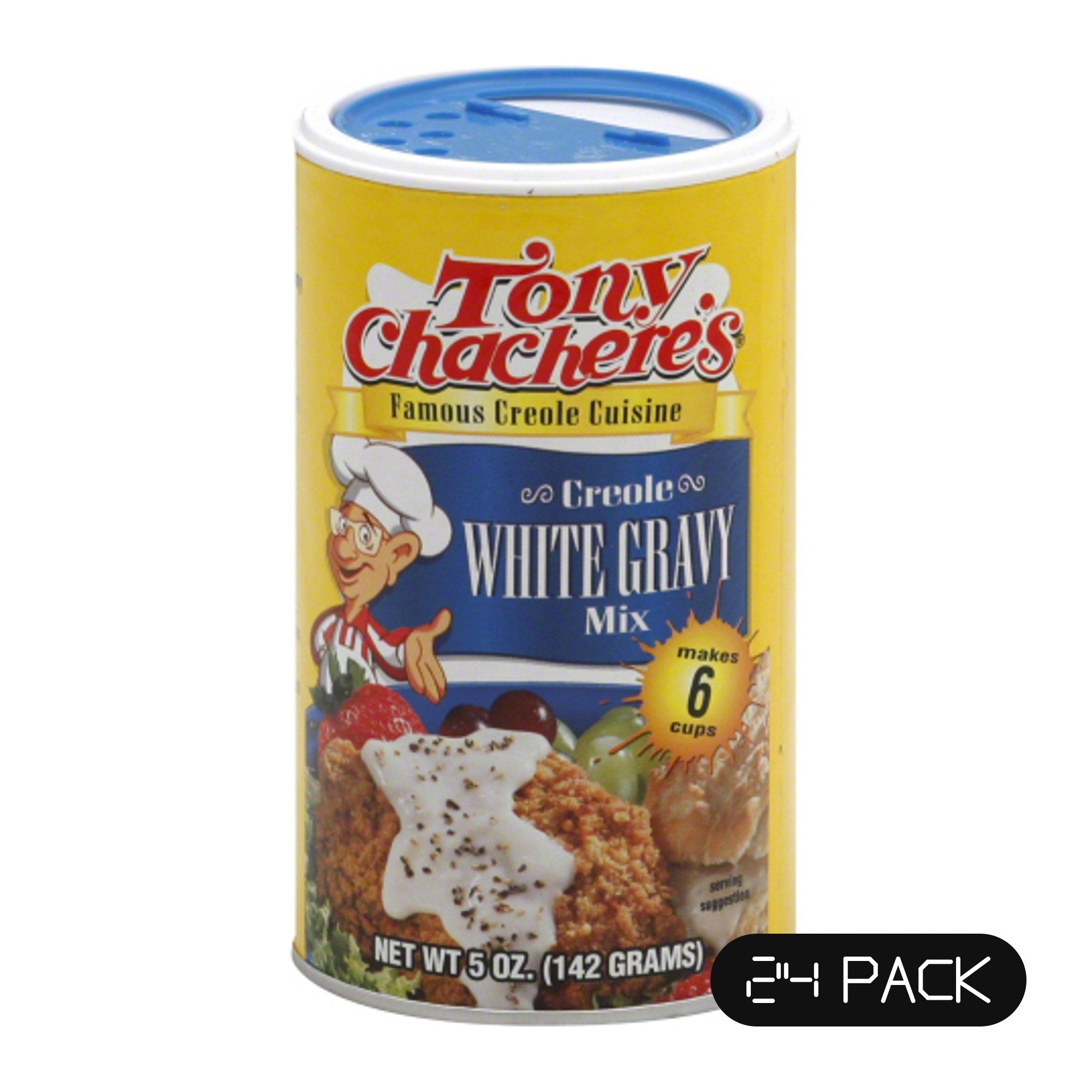 TONY CHACHERES (Pack of 24) Tony Chacheres White Gravy Mix Packet Natural Seasoning Mix 5 Oz