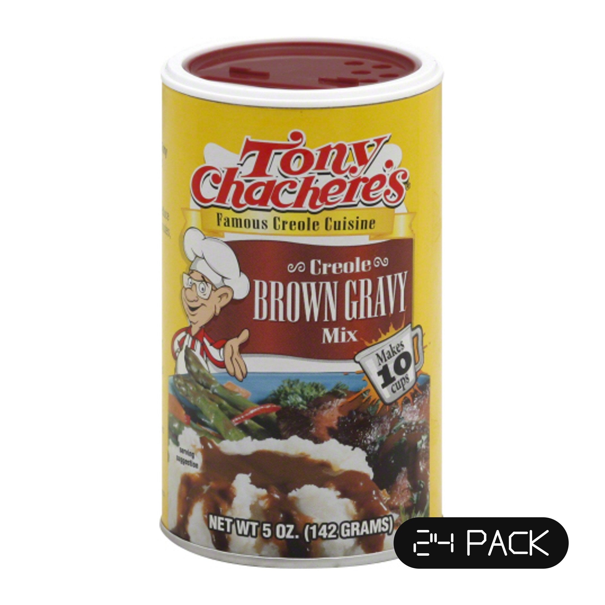 TONY CHACHERES (Pack of 24) Tony Chachere's Brown Gravy Mix Packet Natural Seasoning 5 Oz
