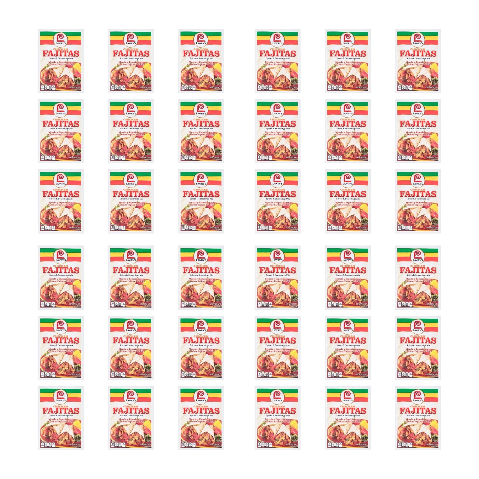 LAWRYS (Pack of 36) Lawry's Mix Seasoning Chicken Fajita 1 Oz