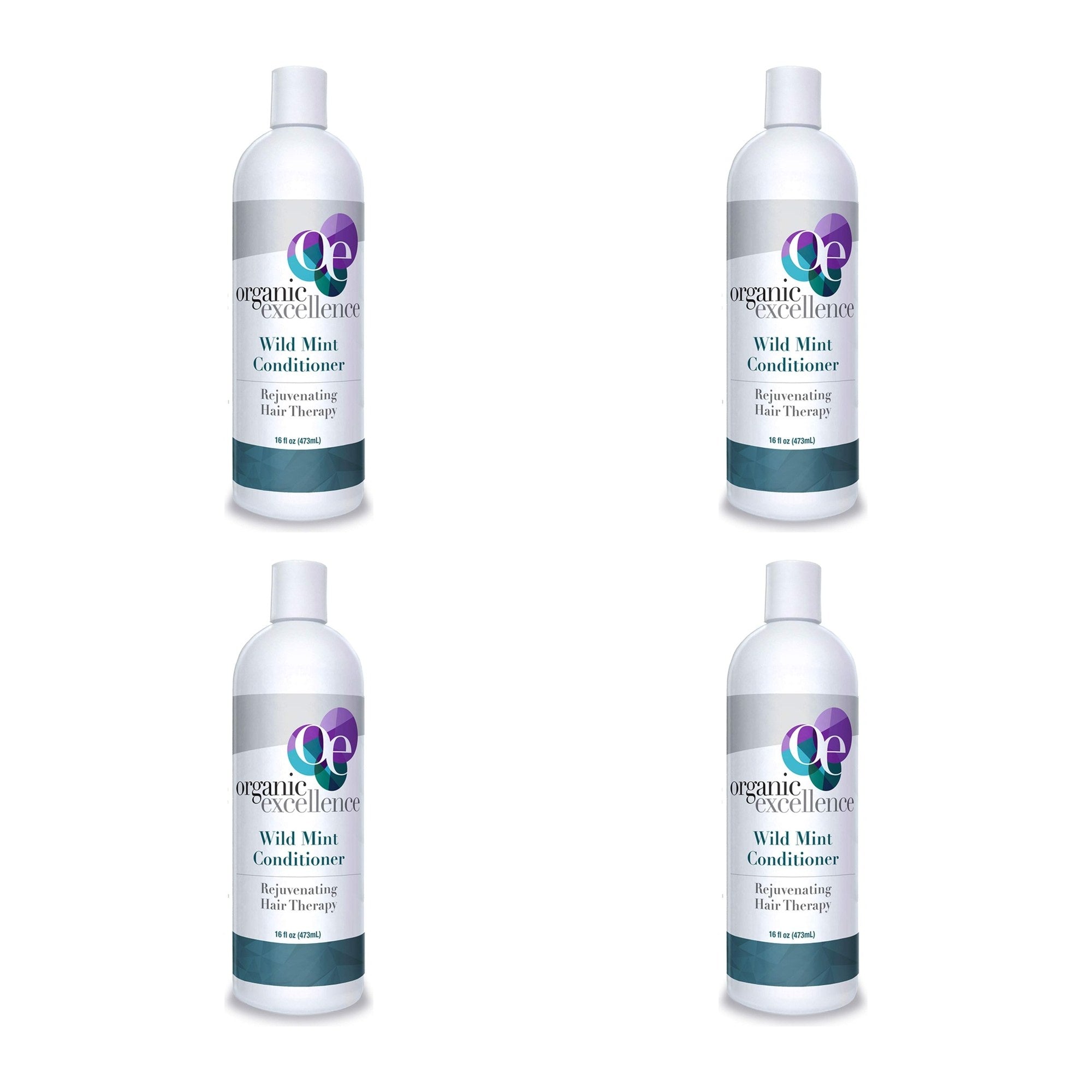 ORGANIC EXCELLE (Pack of 4) Organic Excellence Revitalizing Hair Conditioner 16 Oz