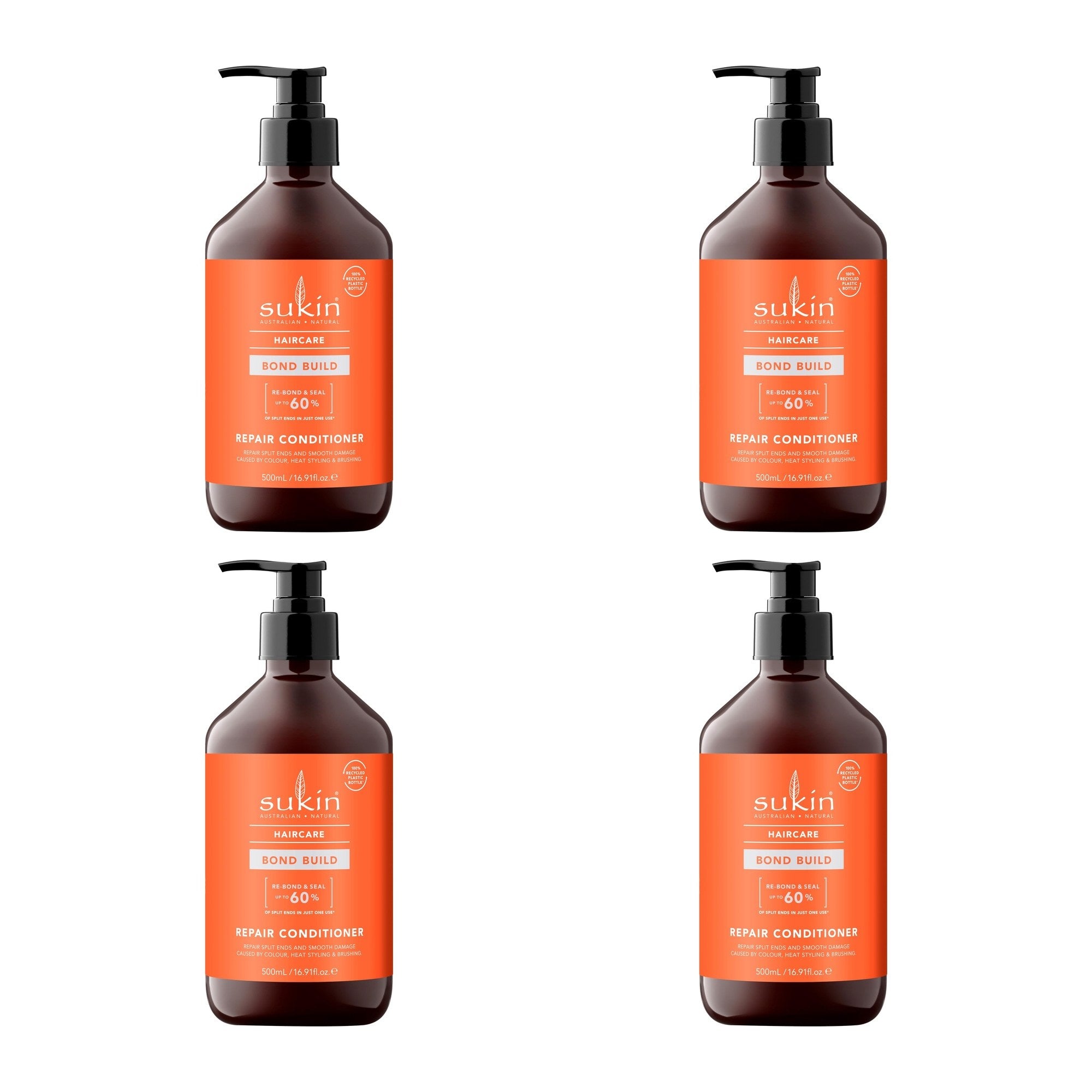 SUKIN (Pack of 4) Sukin Bond Build Conditioner 16.91 Fl Oz