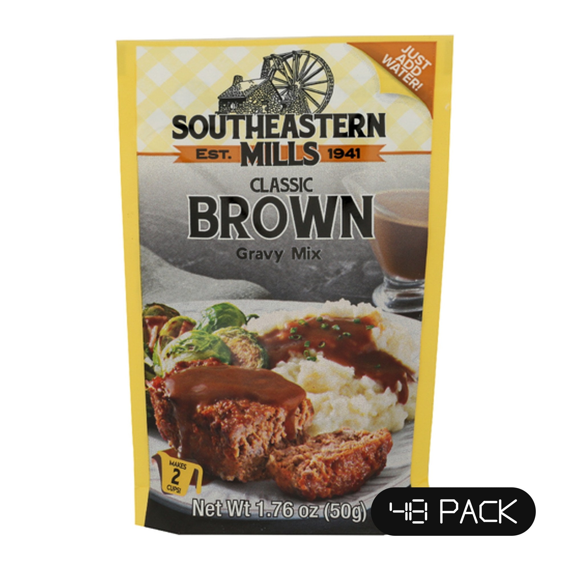 SOUTHEASTERN MI (Pack of 48) Southeastern Mills Brown Gravy Mix Packet 1.76 Oz