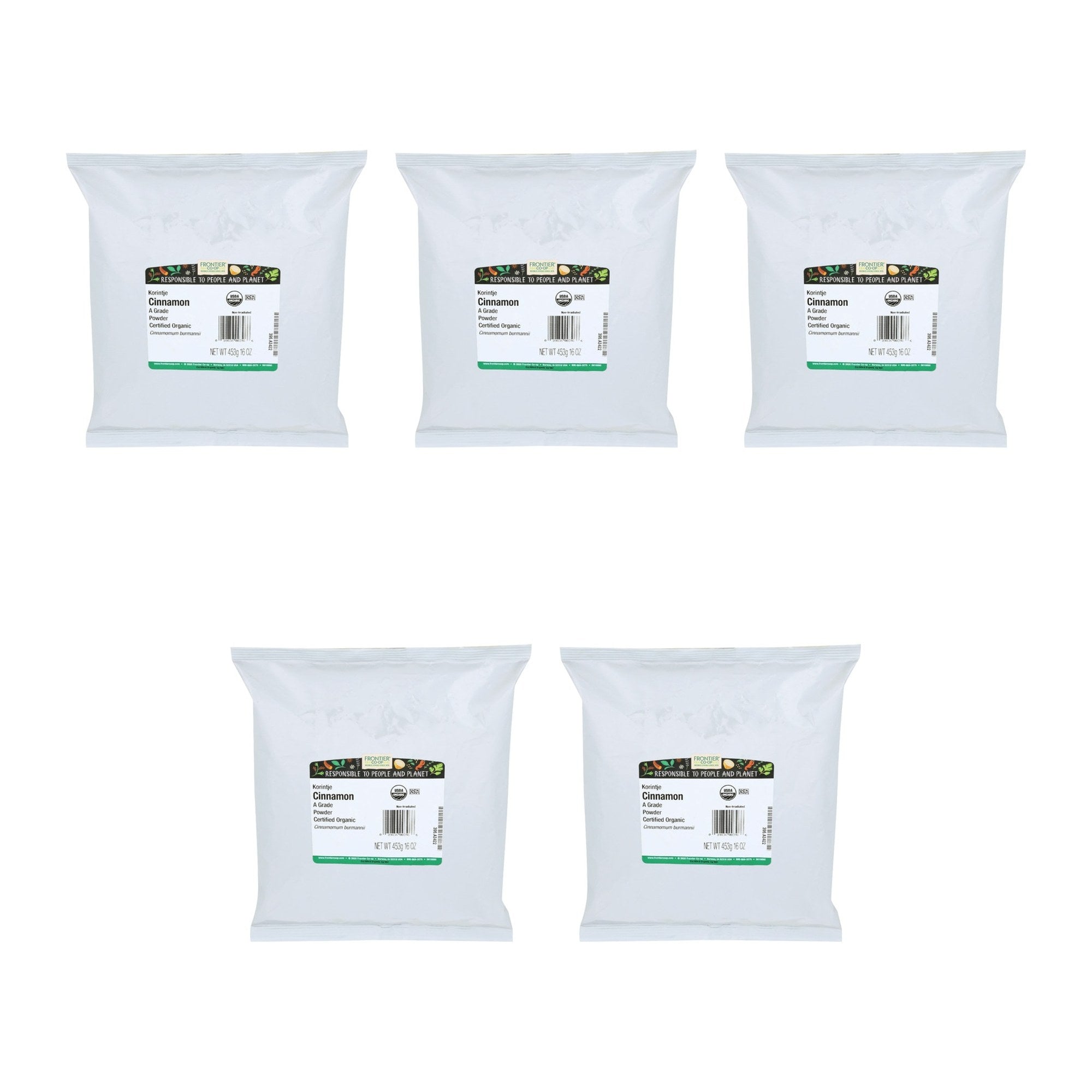 FRONTIER BULK (Pack of 5) Frontier Bulk Organic Ground Cinnamon 16 Oz