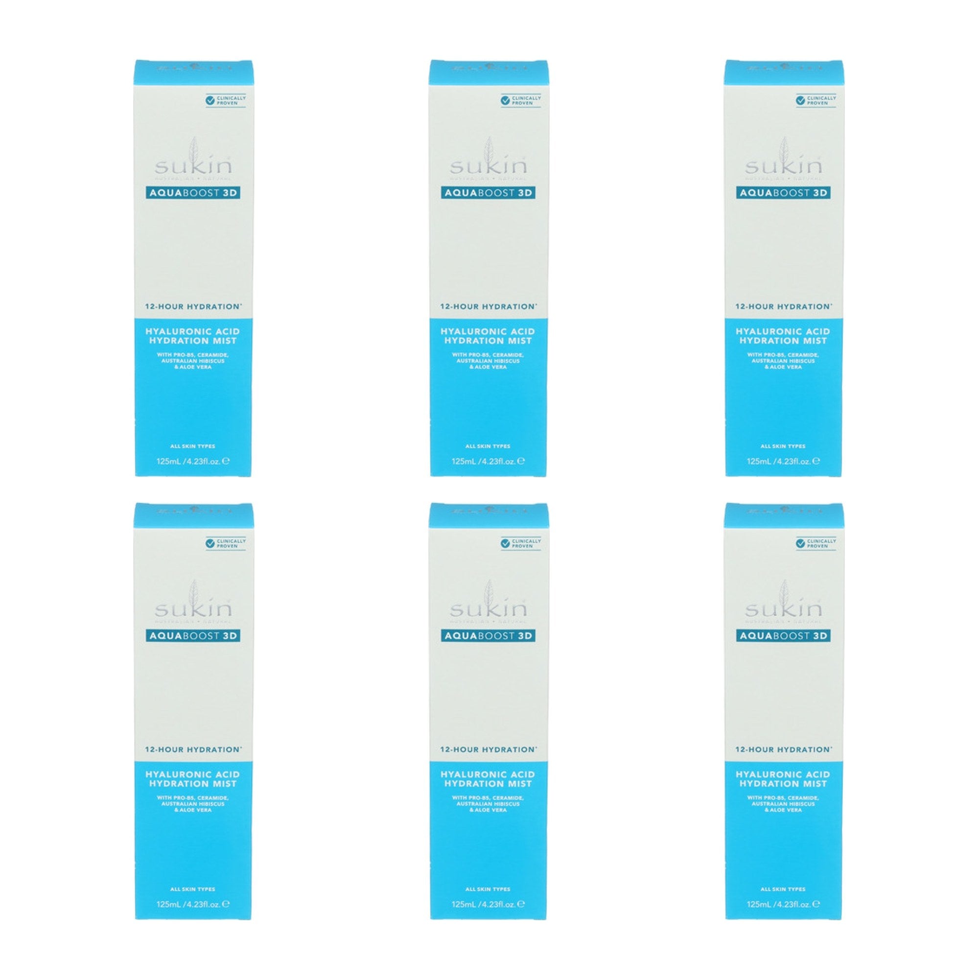 SUKIN (Pack of 6) Sukin Mist Facial Hydration 3D 4.23 Fl Oz