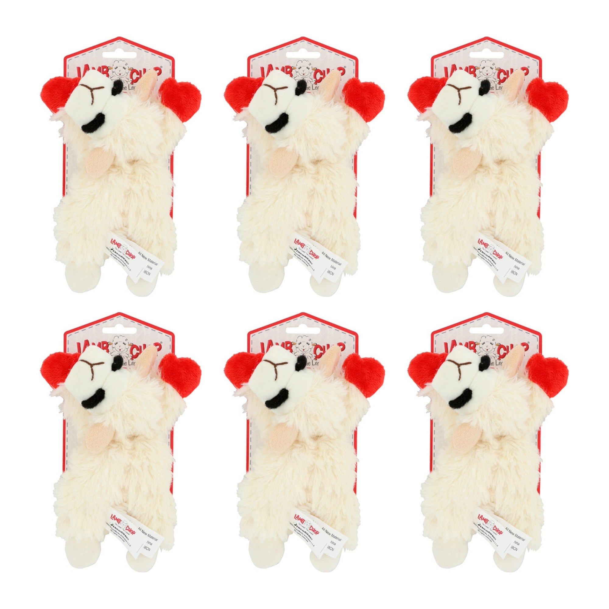 MULTIPET (Pack of 6) Multipet Toy Dog Lambchop 1 Each