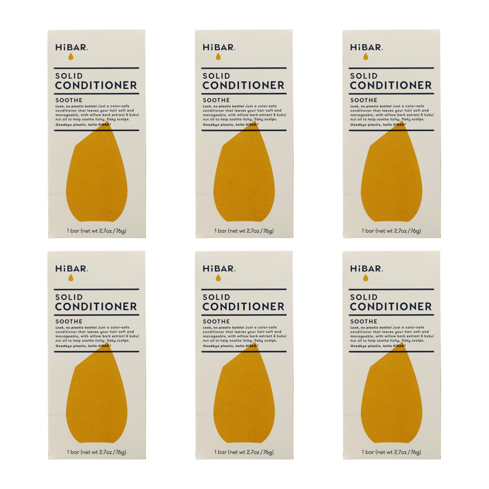 HIBAR (Pack of 6) Hibar Soothe Solid Conditioner 2.7 Oz