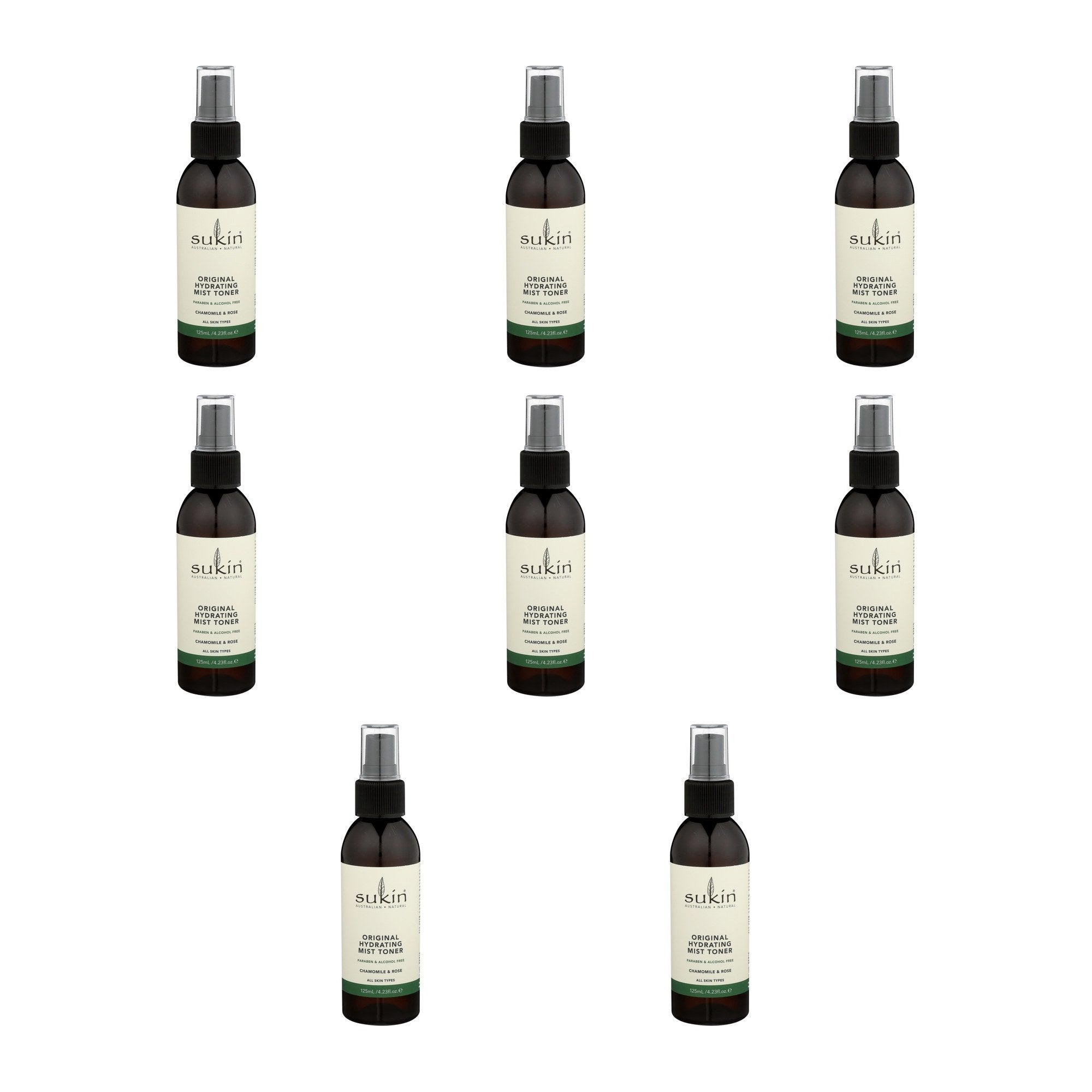 SUKIN (Pack of 8) Sukin Toner Mist Hydrating 4.23 Fl Oz