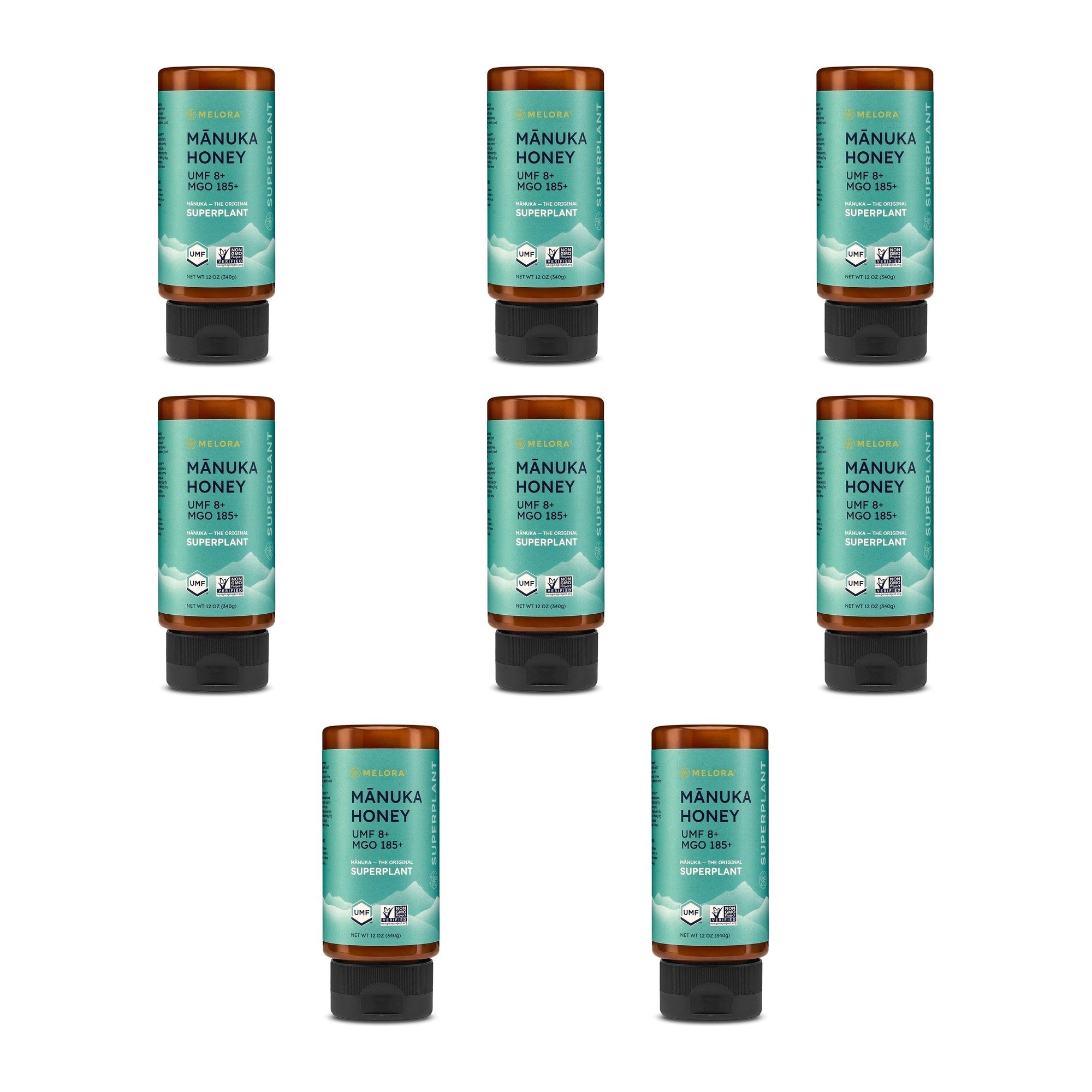 Melora Honey Manuka UMF8 SQ Bottle
