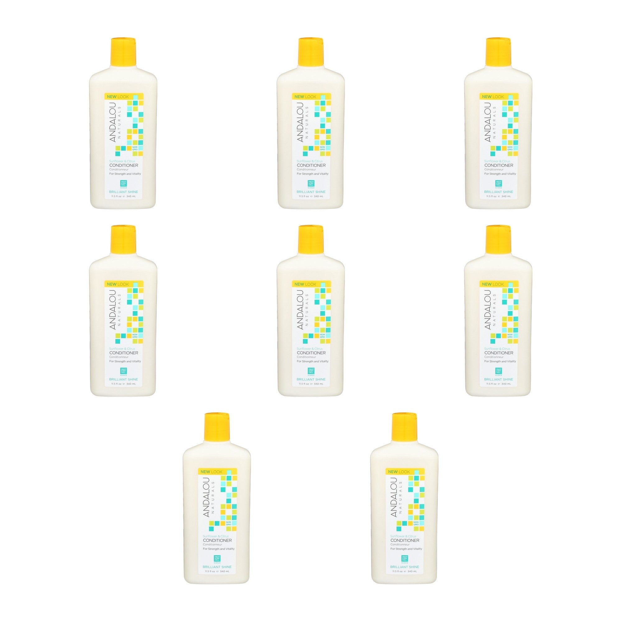 ANDALOU NATURAL (Pack of 8) Andalou Naturals Shine Sunflower Centers Conditioner 11.5 Oz