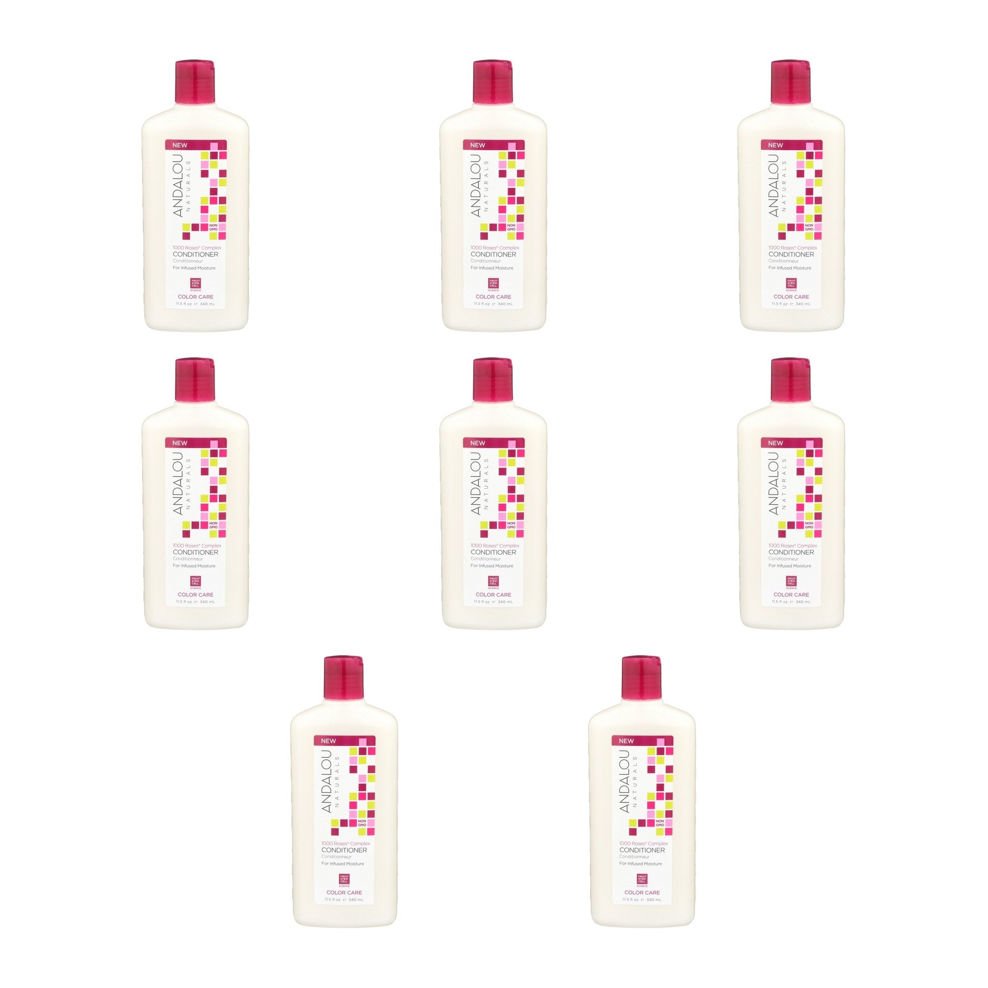 ANDALOU NATURAL (Pack of 8) Andalou Naturals 1000 Roses Clear Conditioner 11.5 Oz