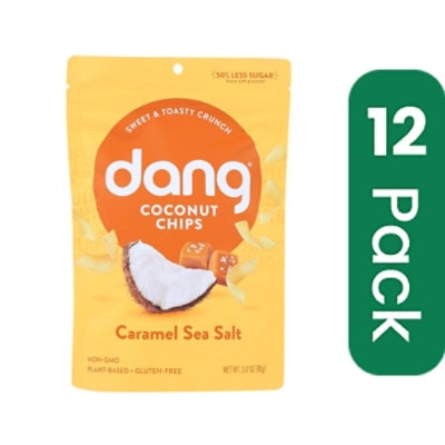 Dang Coconut Chips Toasted Caramel Sea Salt - 3.17 oz (Pack of 12)