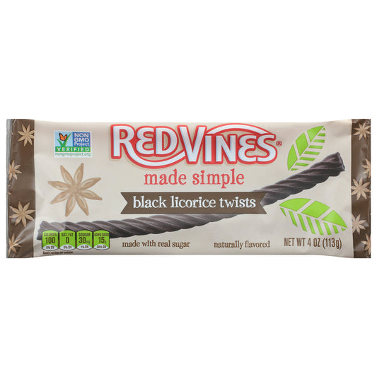 Red Vines Licorice Twists Black Caddy 4 oz (Pack of 9)