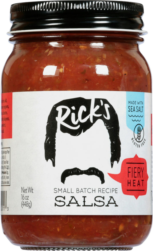 Ricks Salsa Salsa Hot 16 Oz (Pack of 12)